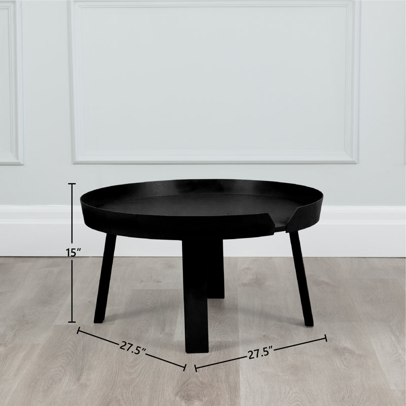 Table basse Arabi, Noir