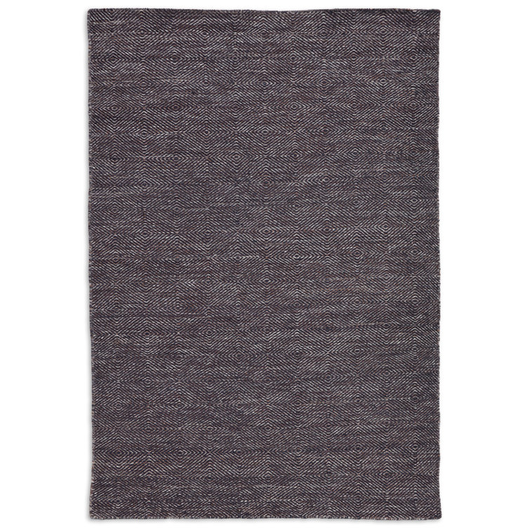 Argyle Charcoal Wool Rug
