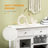 Modern Kitchen Sideboard, Buffet Cabinet with Wine Storage and Glass Doors