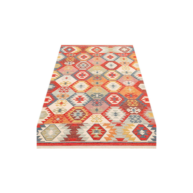 Premium Flatweave Carpet, 2.6 x 9.8 Feet, 100% Cotton, 1.0 lbs/sq ft | No Pile Design, Machine Washable at 86°F | Easy to Clean with Vacuum & Spot Remover, Perfect for Living Room & Entryway Decor