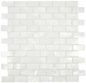 CNK Tile White 1X2 Tile