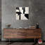 Art abstrait sur toile noir et blanc cubique monochrome par Notoriart-104452923-104452926