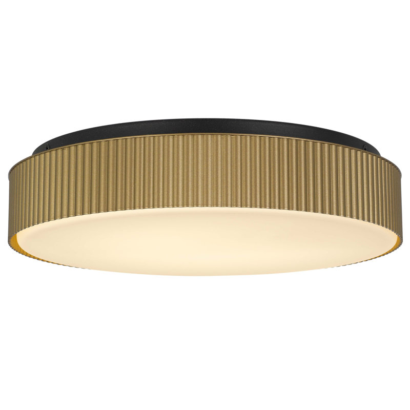 13 inch Brass LED Flush Mount