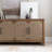 Wood Four Door Credenza