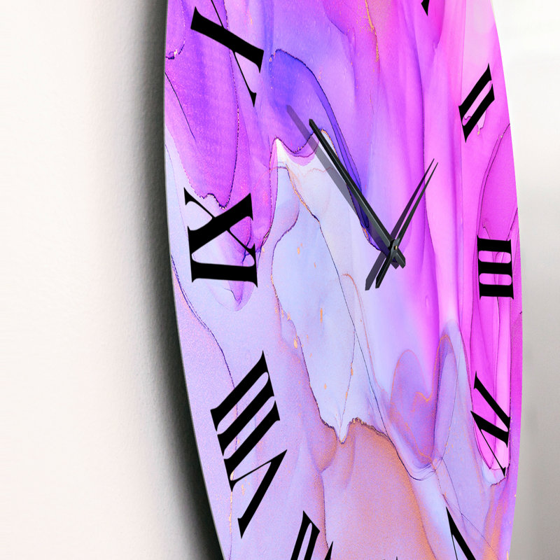 Horloge murale rose, Grand