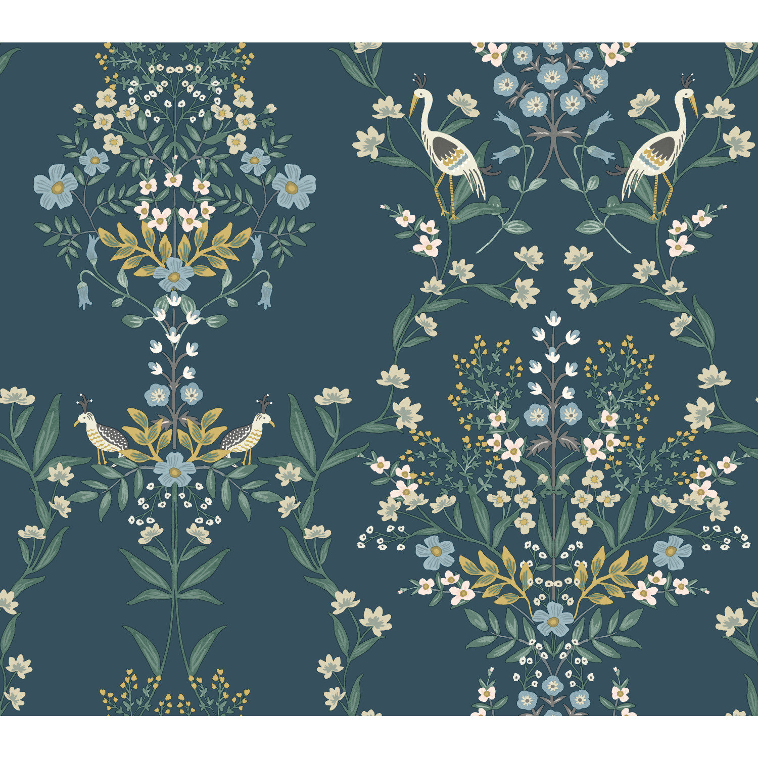 Luxembourg Wallpaper Double Roll, Blue/Green