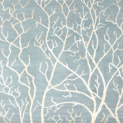 Tapis de zone bleu contemporain