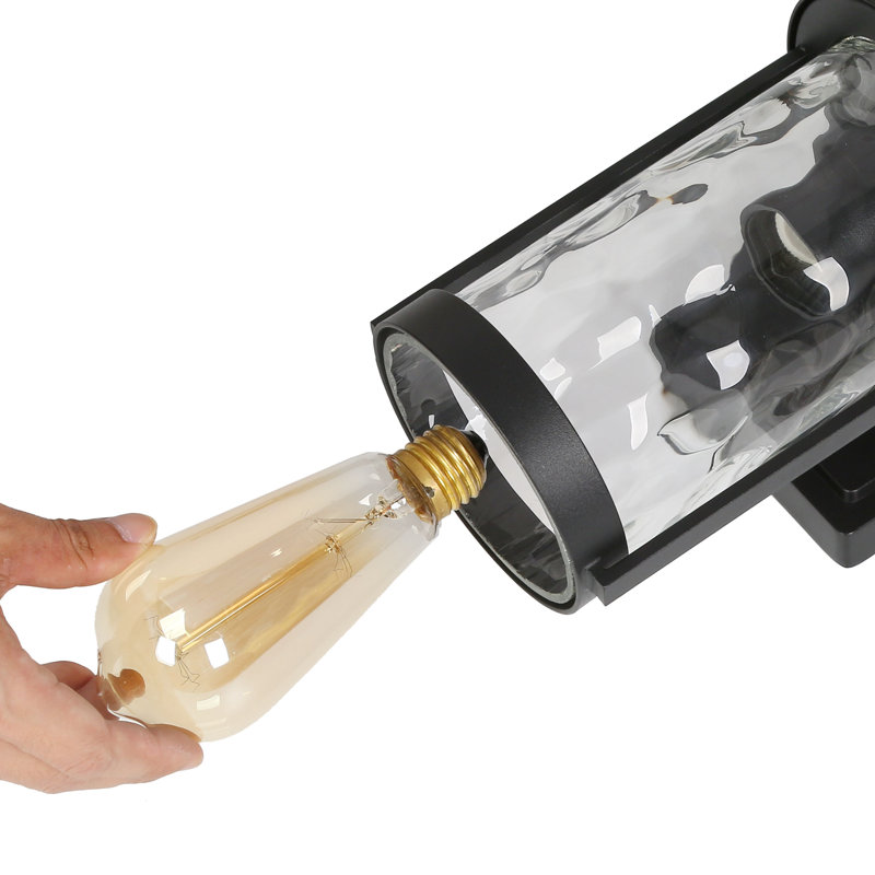 Lanterne murale cylindrique pour l'extérieur