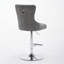 Tabourets de bar pivotants en velours de luxe avec hauteur réglable (ensemble de 2)-1866117569