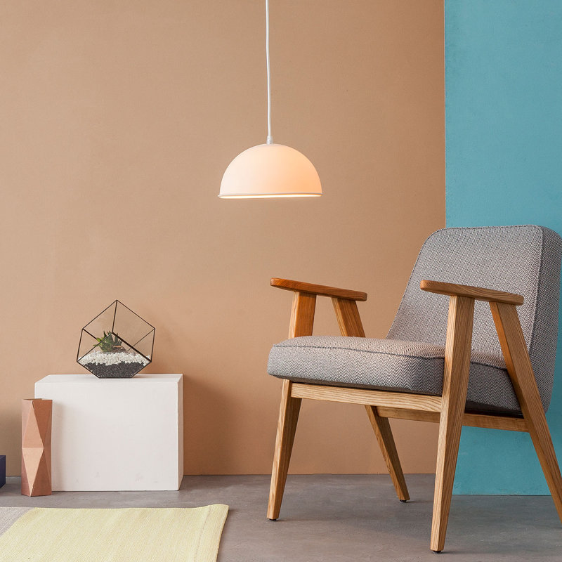 Be.pop 1 - Light Dome Pendant, Grey, Bronze