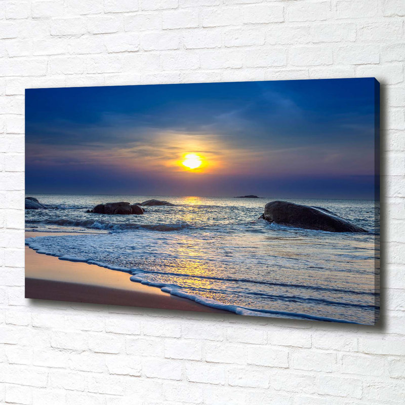 Sunset Sea - Wrapped Canvas Print