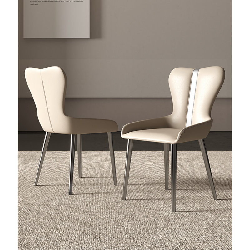 Chaise de salle à manger en cuir italien