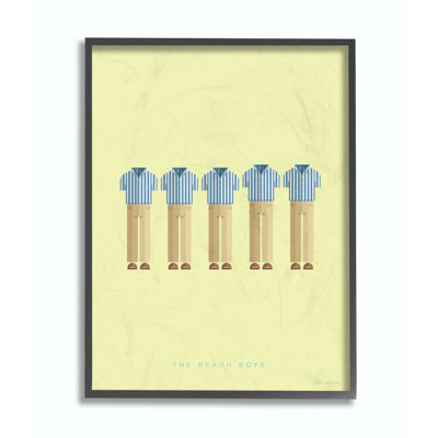 « the beach garçons célèbre people personnages style style », impression sur toile
