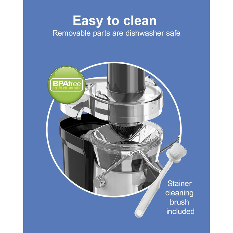 Centrifugal Juicer Machine, Rapid 1000W Juice Extractor, Large 3.2'' Feed Chute For Whole Fruit & Veg Juicing, Easy To Clean, Powerful Motor For Fast Juicing