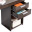 Poste de travail avec rangement Techni Mobile, espresso-624541730