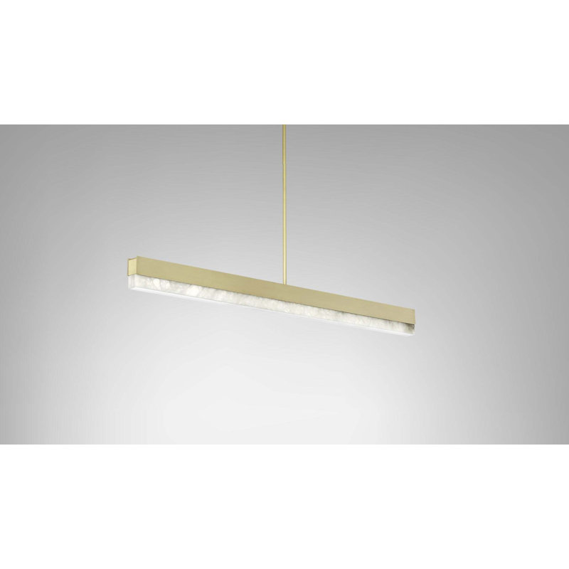 Artes 1 - Light LED Pendant, Satin Brass