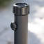 Base de parasol robuste en béton et en fer de 66 lb - hexagonale, adaptateur inclus, noir ombré profond, P 18,73 po x l 14,21 po H avec adaptateur
