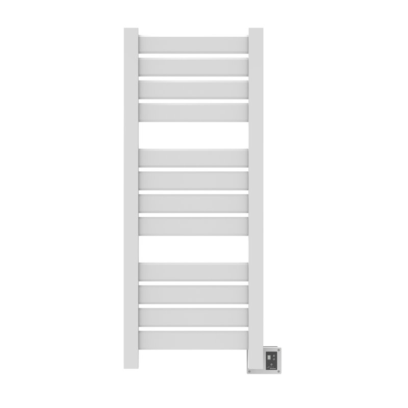 Chauffe-serviettes électrique mural double usage Vega, Blanc