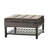 Brown Square With Practical Storage And Bottom Rack - Leather Pu