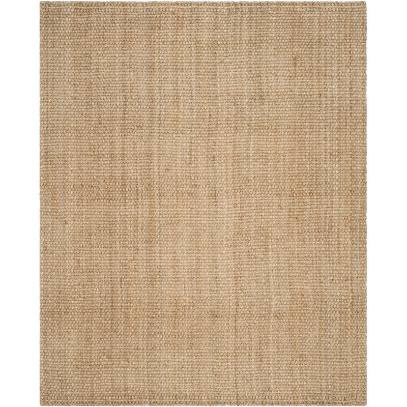 Erroll Pollux Carolene Geometric Handmade Tufted Jute Natural, Rectangle 9' x 12'