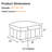 Corduroy Living Room Ottoman