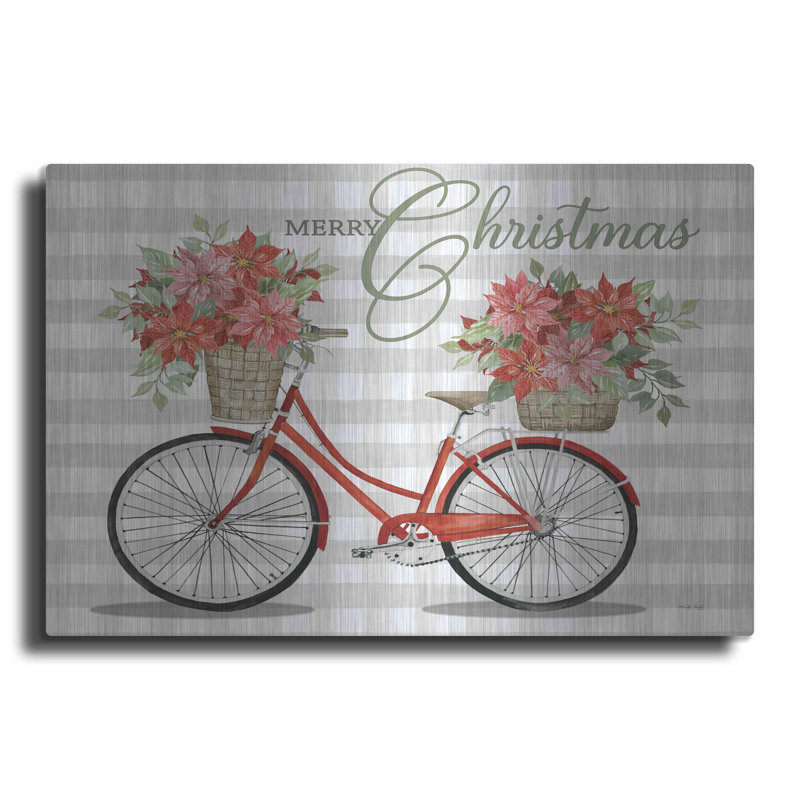 «Merry Christmas Bicycle I» par Cindy Jacobs, H 24 po x l 36 po