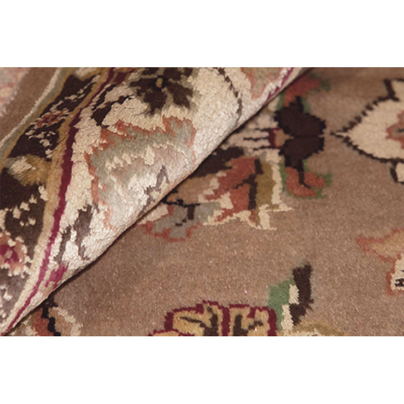Hand-Knotted High-Quality Beige and Ivory Area Rug