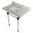 Kingston Brass Templeton 36-Inch Carrara Marble Vanity Top with Clear Acrylic Legs (8-Inch, 3-Hole)-29273607