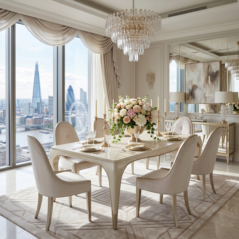 London Place 6-Person Extendable Dining Set