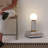 Aspen 14.5" LED Bedside White Marble and Gold Table Lamp with USB Port
