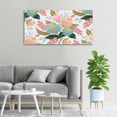 Floral Pattern - Wrapped Canvas Print