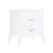 White Nightstand With Two Size Drawers And Function White 2 Tapered Leg Design