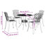 5 Piece Garden Dining Set Cast Aluminium-1661480079