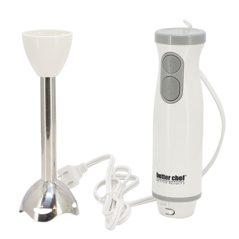Better Chef 2-Speed 150-Watt Immersion Hand Blender in White