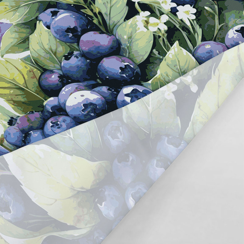 Tapisserie murale «Fruit Blueberry Wild», 68 po x 80 po