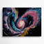 Espace, photographie d'espace, collage, métal gris, art mural-456438353