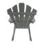 Chaise Adirondack inclinable en bois