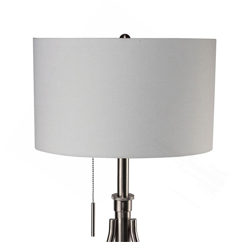 Pieds de trépied lampe rétro 1pc, Acier brossé