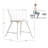 Cadena Reclaimed Finish Wood Top With Concrete Veneer Base Dining Table And Low Back Windsor Chairs Set - Dining Table And 4 Chairs-531437615