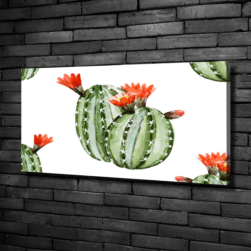 Cacti - No Frame Print on Canvas