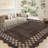 Scalloped Area Rugs Modern Bordered Accent Carpet,Non-Slip Floor Cover,Stain-Resistant Indoor Mat for Bedroom,Kitchen,Living Room-620051059-620051066
