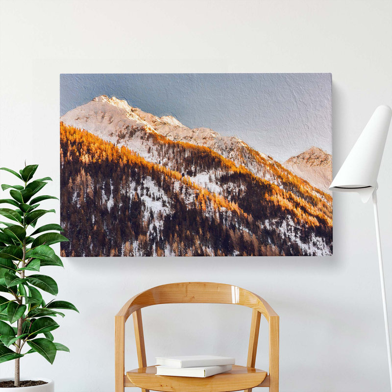 Winter in the Mountains - Wrapped Canvas, 40cm H x 60cm W x 3cm D