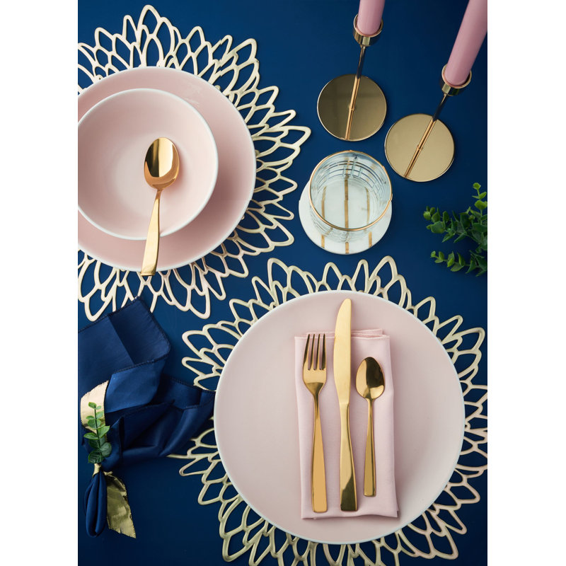 Viners Everyday Purity Gold 16 Piece 18/0 Stainless Steel Cutlery Set Service for 4