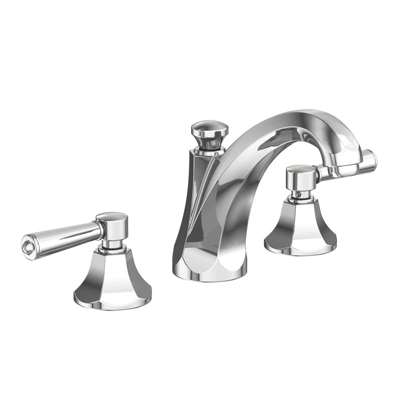 Metropole Widespread Bathroom Faucet with Drain Asssembly, Polished Chrome