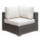 Chaise de patio avec coussins Shearin