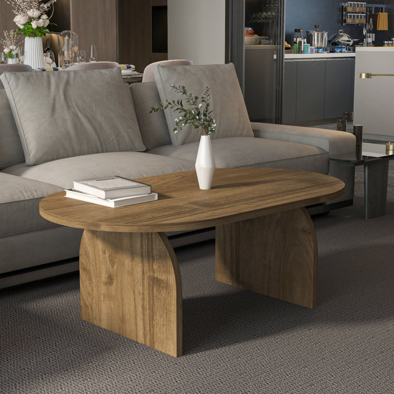 Mono 47" Wide Coffee and Cocktail Table, Walnut