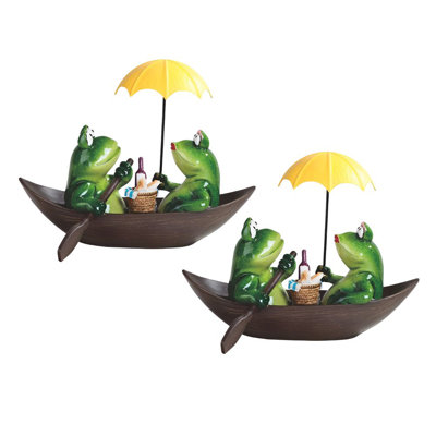 "Ensemble de 2 pièces" ICE ARMOUR 9 "W Couple de grenouilles, datant sur un bateau
