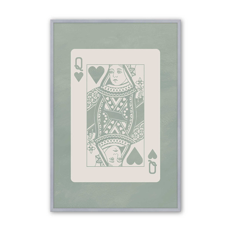 Imprimé carte grand sauge, H 15,25 po x l 12,25 po, Chrome poli