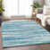 Premium Machine Washable Prisco Teal Rug