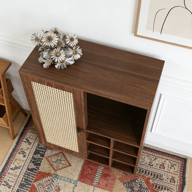 Sideboard Cabinet with Storage, Walnut